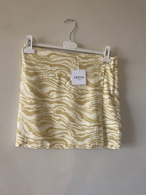 Edited skirt new with tag, beige and yellow, size M