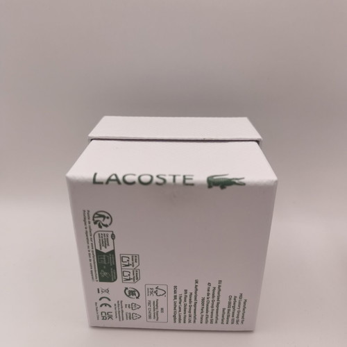 Lacoste Boston 3-Hand men's watch with silver bracelet and black dial
