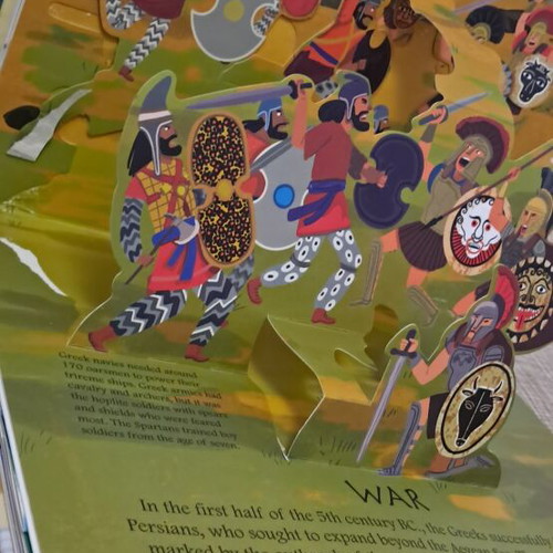 Ancient Greece Pop-up Book like new, 8 3D scenes, English