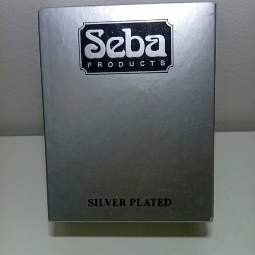 Seba Silver Plated Duck Napkin Ring Holder with Spoon, boxed, new