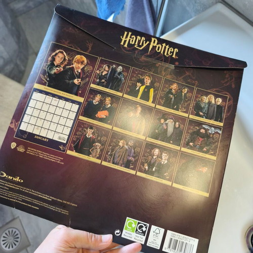 Harry Potter 2025 calendar like new
