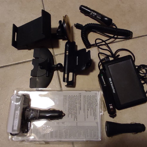 Car accessories used with phone mounts and Garmin GPS
