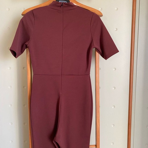 Missguided 3/4 Jumpsuit Brown Like New Size M