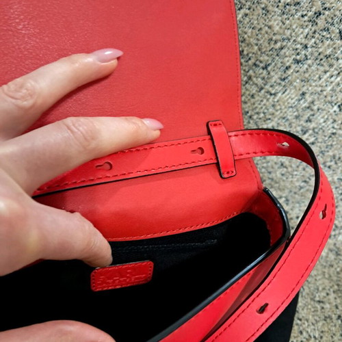 Karl Lagerfeld red crossbody bag brand new leather