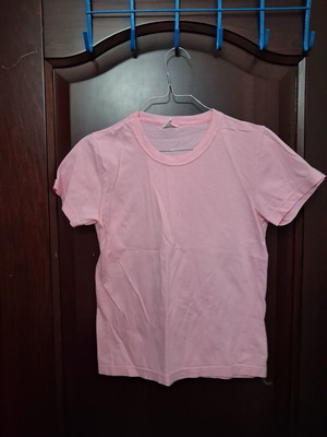 Meandros Baby Pink Basic Cotton T-shirt Size L Brand New