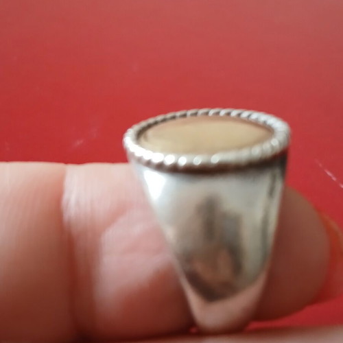 Ring 925 silver and 750 gold like new, size 55
