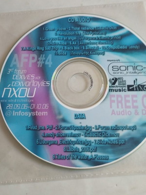 Sonic-i Intelligence 3rd Forum Sonic Arts & Technologies CD άλμπουμ Vg