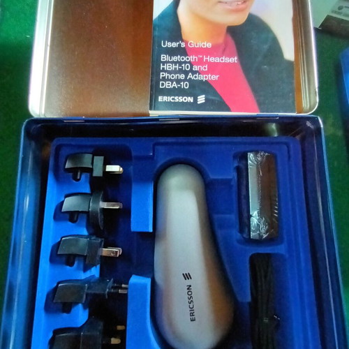 Ericsson Bluetooth Headset HBH-10 and Phone Adapter DBA-10 new