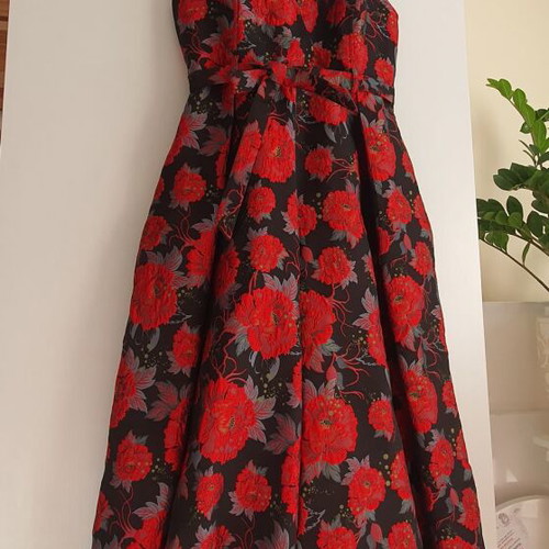 Asos embossed palazzo dress with floral pattern, new, size M