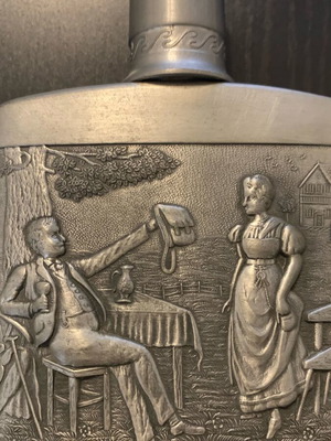 Tin flask used