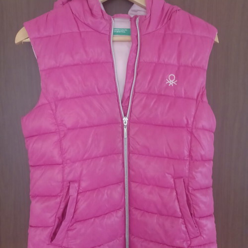 Benetton sleeveless vest like new, pink, size XS