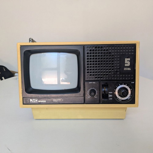 JVC NIVICO portable TV used, 5-inch screen, 1979