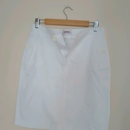 Sarah Lawrence women's skirt used, white, size M