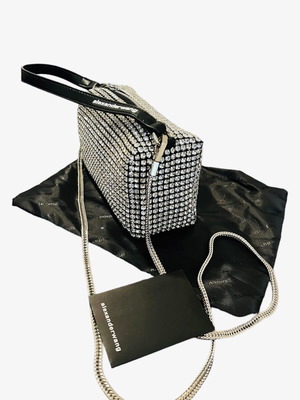 Alexander Wang Crystal Bag σαν καινούργια, ασημί