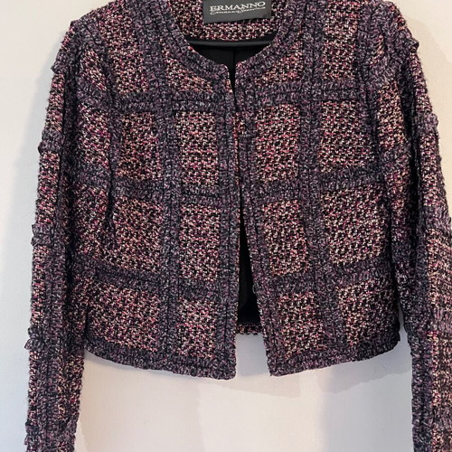 Ermanno Scervino cropped tweed jacket, multicolor