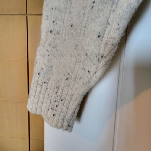 Dur men's wool turtleneck sweater used, white, size M
