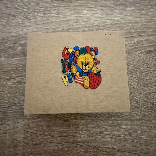 Note papers in box new with pencil and wooden vintage design