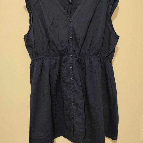H&M cotton top like new, navy blue, sizes L and XL