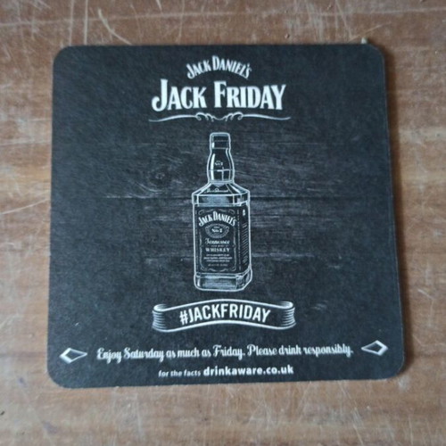 Jack Daniels Jack Friday collectible coasters pack of 10 like new