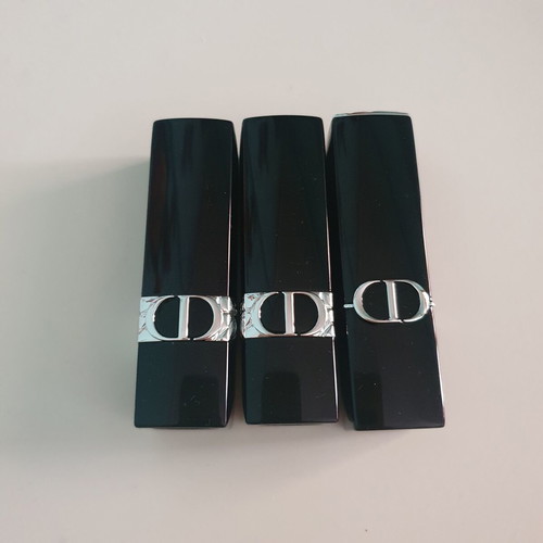 Dior set of 3 full size lipsticks used