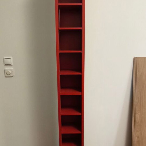 IKEA bookcases used, tall and narrow