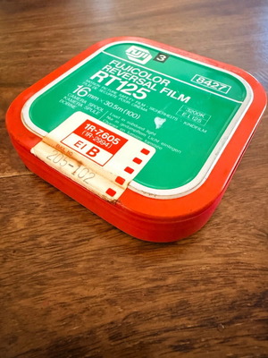 Fujifilm RT125 16mm film used, expired, 28-29 meters