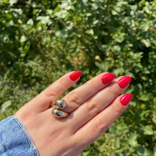 Drop ring gold color new