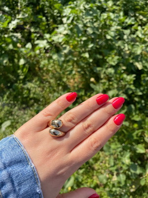Drop ring gold color new