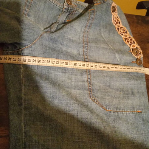 Polo Garage high-waist wide straight jeans, 100% cotton, size EUR 40