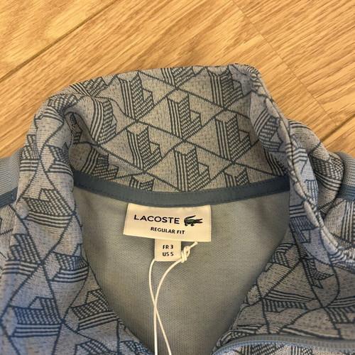 Lacoste Monogram Jacket light blue size S new