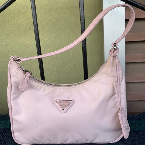 Prada shoulder bag used, light pink