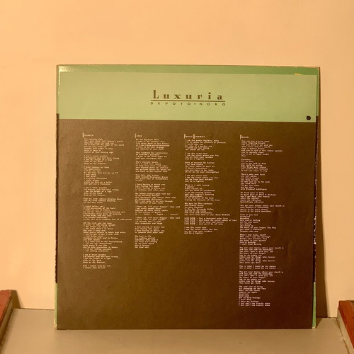 Luxuria Unanswerable Lust LP vinyl used, 1988 Greek pressing