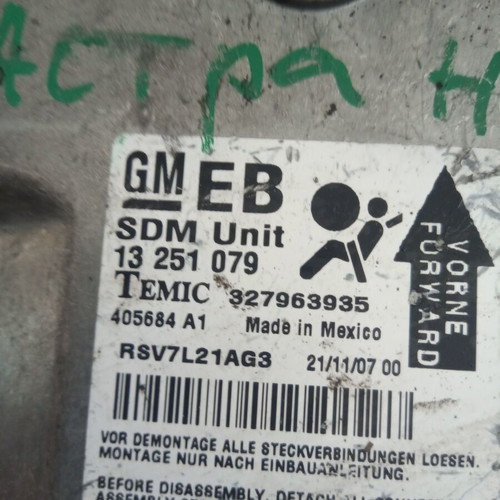 Airbag control unit Opel Astra H 13251079 327963935