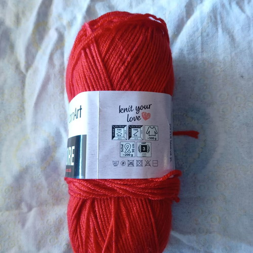 YarnArt Adore acrylic yarn No. 371 orange-red new