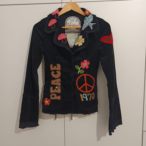 Johhny Was Joystick Women's Blazer like new, black corduroy jacket