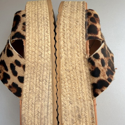 Platform shoes used, size 39, brown