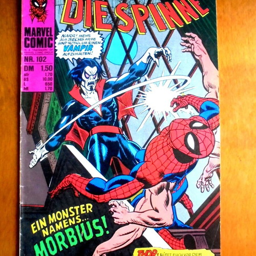 Spider-Man #102 German edition comic used, first Morbius appearance