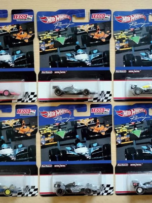 Hot Wheels Racing IZOD Indy Car Series 2012 full set of 6 metal cars new