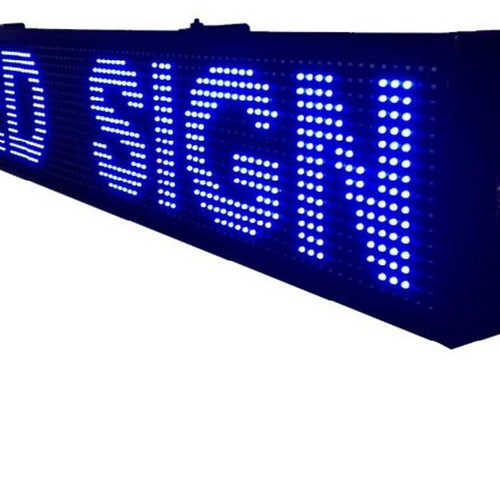 LED sign new 68x20 cm single-sided with white light and WIFI