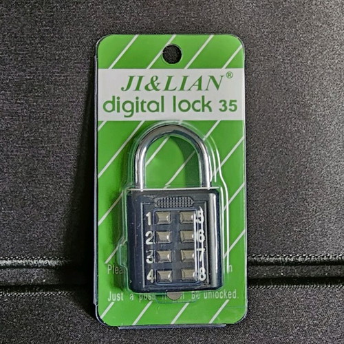 Small metal lock with 4-digit code new