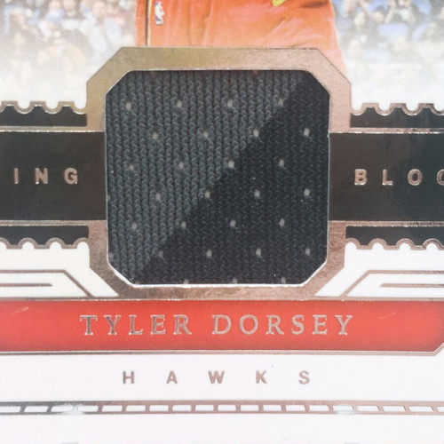 Panini Cornerstones Basketball Tyler Dorsey Patch with worn fabric Hawks-Olympiacos like new