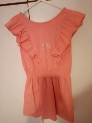 Alouette pink dress for girl 5-6 years like new, cool with open back