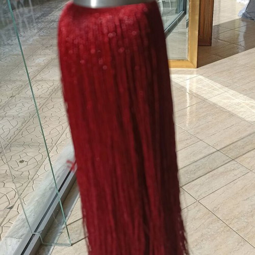 Curtain tiebacks red new with metal element
