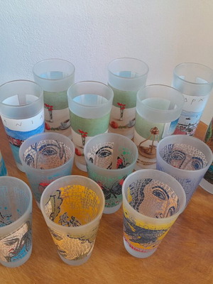 Lumidis glasses and jugs new, set of 14 pieces