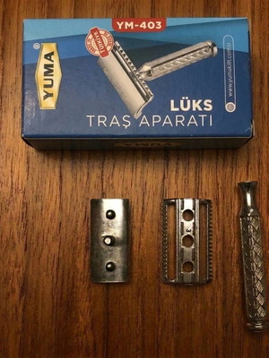 YUMA Safety Razor three-piece, new