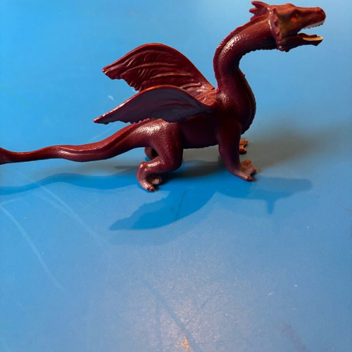 Plastic dragon like new brownish red