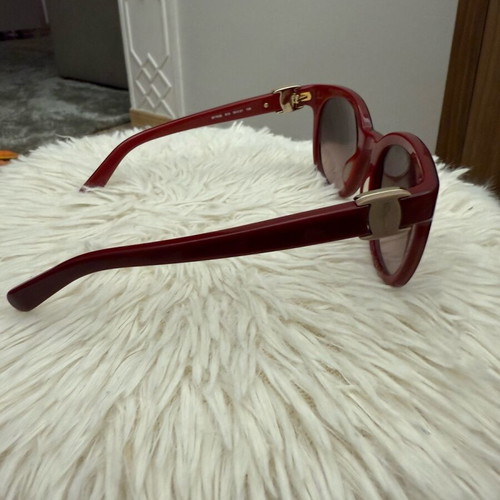 Salvatore Ferragamo women's butterfly sunglasses burgundy like new