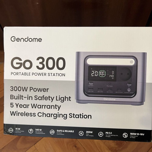 Gendome Go 300 portable power station with app