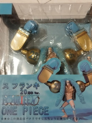 One Piece 20th Anniversary Franky Statue нов с допълнителна глава