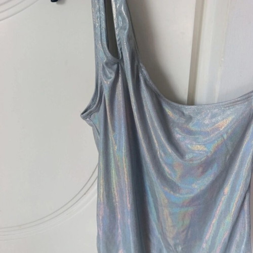 Calliope bodysuit size L new, gray and silver